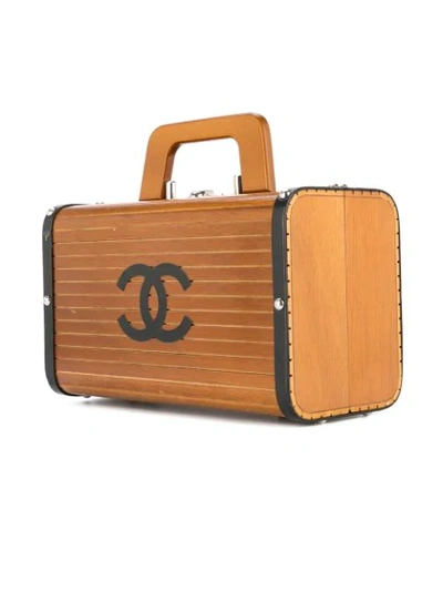 Pre-owned Chanel Box Vanity Bag In Brown