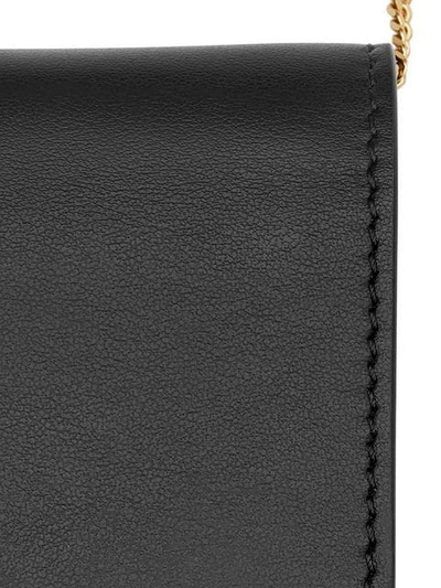 Shop Burberry Detachable Strap Card Case In Black