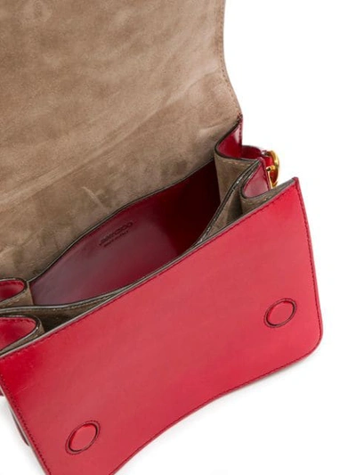 Shop Jimmy Choo Madeline Shoulder Bag In Red