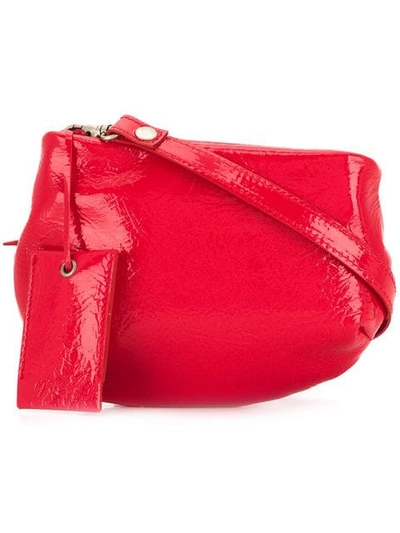 Shop Marsèll Leather Small Crossbody Bag In Red