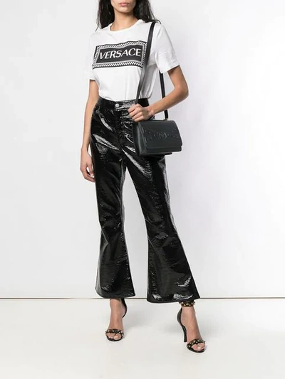 Shop Versace Tribute X Shoulder Bag In Black