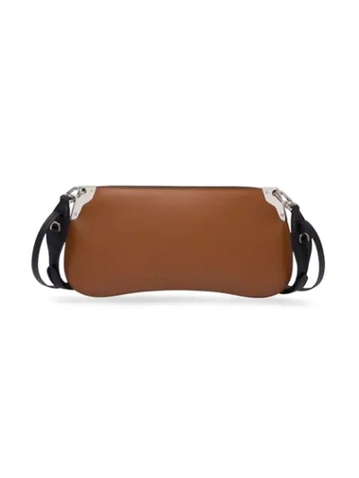 Shop Prada Sidonie Leather Shoulder Bag In Brown