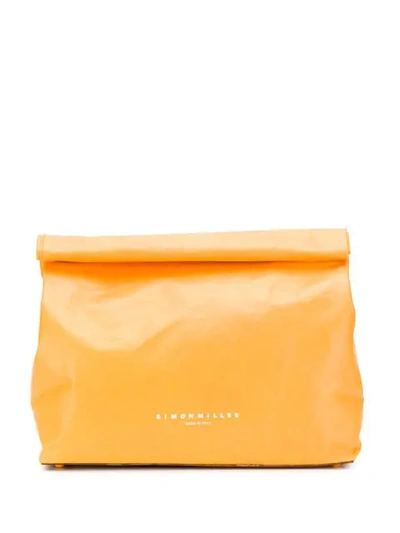 SIMON MILLER 'LUNCHBOX BAG' CLUTCH - 橘色