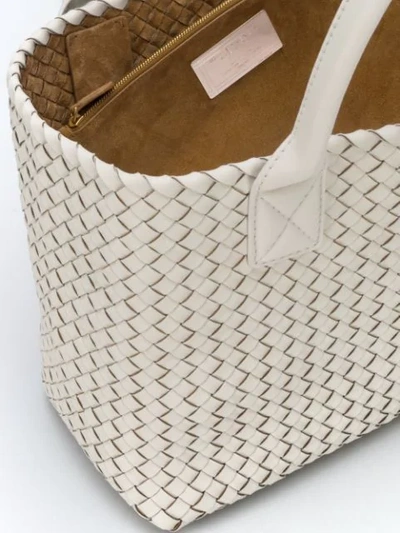 Shop Bottega Veneta 'cabat' Shopper - Weiss In White