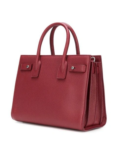 Saint Laurent Small Sac De Jour Souple Tote In Red