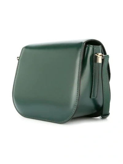 Shop Valextra Iside Jewelled Shoulder Bag In Green