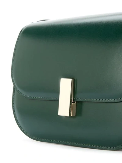 Shop Valextra Iside Jewelled Shoulder Bag In Green