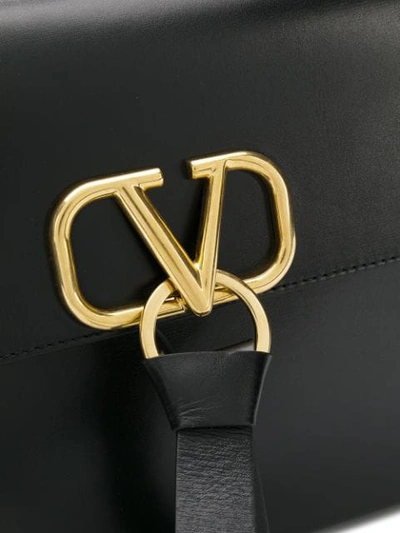Shop Valentino Garavani Vring Shoulder Bag In Black