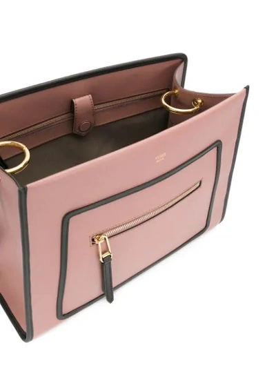 Shop Fendi Regular Runaway Tote Bag In Pink