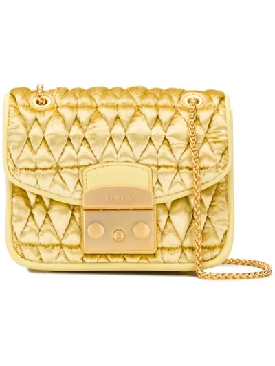 Shop Furla Metropolis Crossbody Bag In Yellow