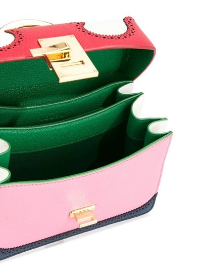 Shop The Volon Brogue Box Bag In Multicolour