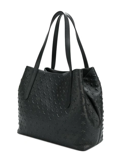 Jimmy Choo Small Sofia Star Studded Tote In Black