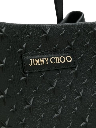 Jimmy Choo Small Sofia Star Studded Tote In Black