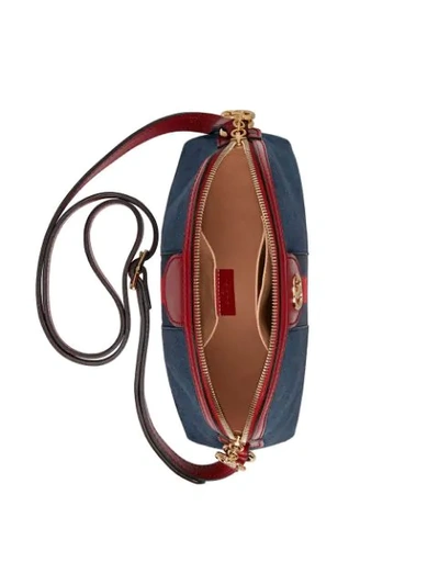 Shop Gucci Ophidia Small Shoulder Bag In Blue