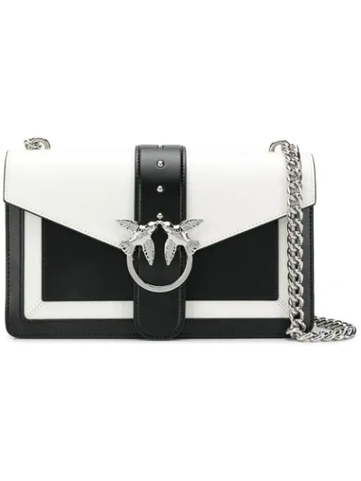 Shop Pinko Love Evolution Shoulder Bag In Black