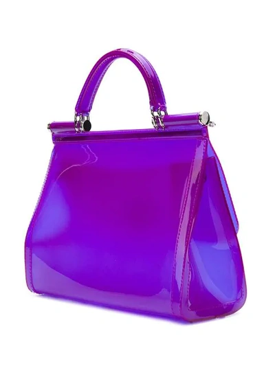 Shop Dolce & Gabbana Large Sicily Bag In Purple
