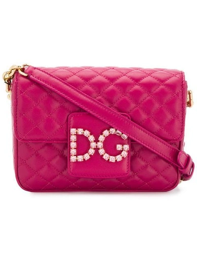 Shop Dolce & Gabbana Dg Crossbody Bag In Purple