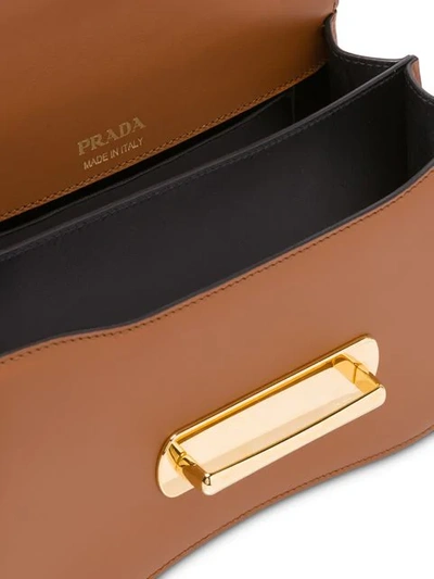 Shop Prada Sidonie Shoulder Bag In Brown
