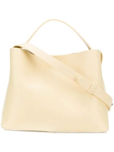 Shop Aesther Ekme Mini Sac Tote Bag In Yellow