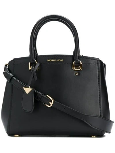 Shop Michael Michael Kors Benning Tote Bag In Black