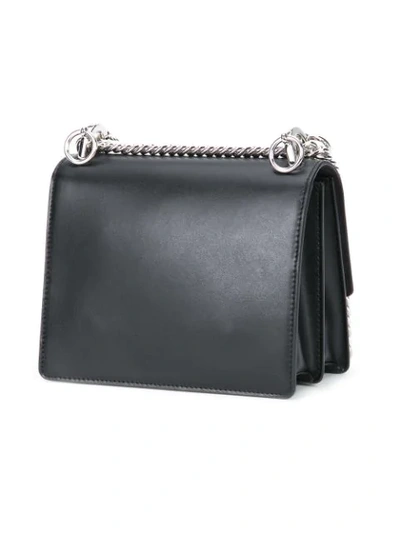 Shop Fendi Small Kan I Shoulder Bag In Black