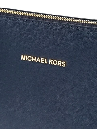 Shop Michael Michael Kors 'jet Set Travel' Top Zip Tote In Blue