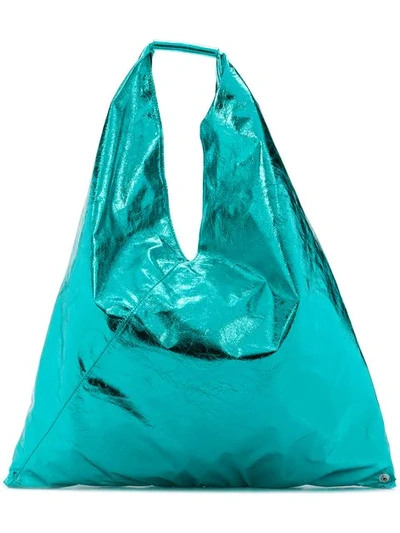 Shop Mm6 Maison Margiela Japanese Tote Bag In Blue