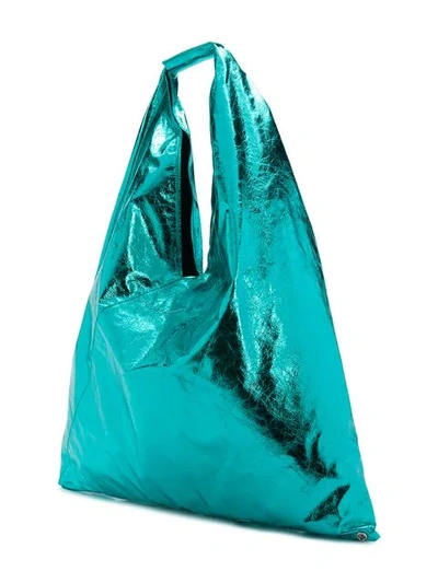 Shop Mm6 Maison Margiela Japanese Tote Bag In Blue