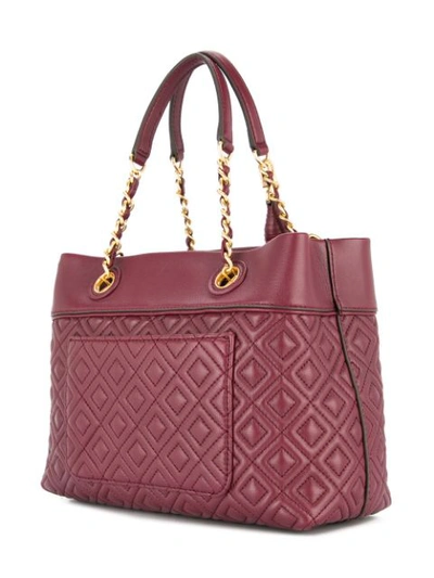 Shop Tory Burch Fleming Small Tote In Red