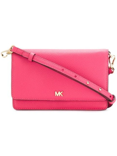 Shop Michael Michael Kors Smartphone Crossbody Bag - Pink