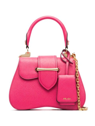 Shop Prada Mittelgrosse 'sidonie' Handtasche In Pink