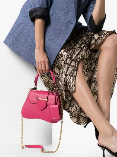 Shop Prada Mittelgrosse 'sidonie' Handtasche In Pink