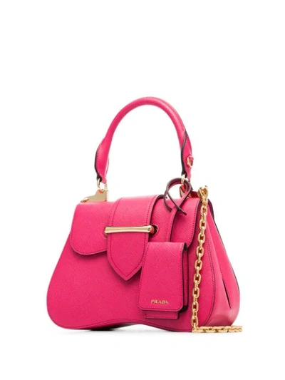 Shop Prada Mittelgrosse 'sidonie' Handtasche In Pink