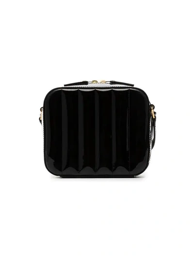 Shop Saint Laurent Black Vicky Mini Patent Leather Camera Bag