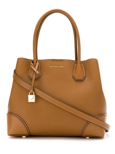 Shop Michael Michael Kors 30h7gz5t6a 203 Leather/fur/exotic Skins->leather In Brown