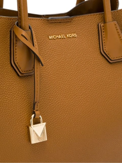 Shop Michael Michael Kors 30h7gz5t6a 203 Leather/fur/exotic Skins->leather In Brown
