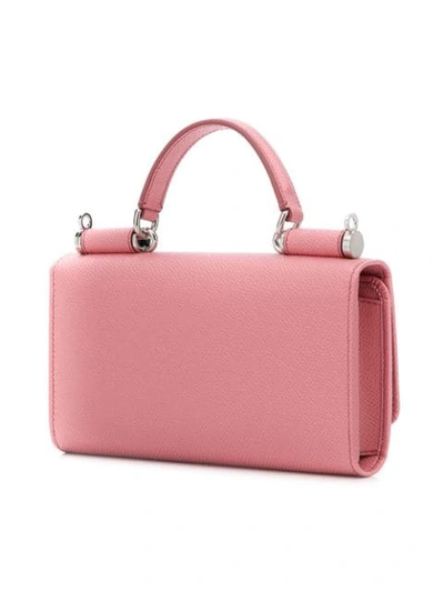 Shop Dolce & Gabbana Mini Sicily Von Bag In Pink