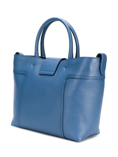 Shop Tod's Double T Tote In Blue