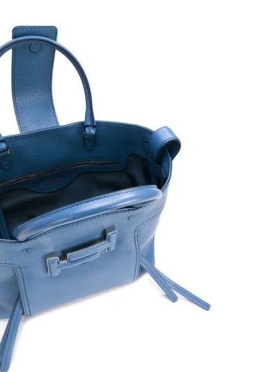 Shop Tod's Double T Tote In Blue