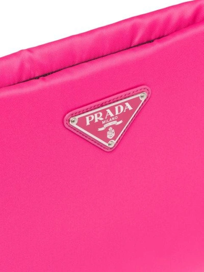 PRADA 衬垫手拿包 - 粉色