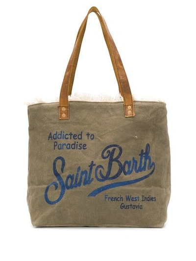 Shop Mc2 Saint Barth 'antibes' Shopper - Grau In Grey