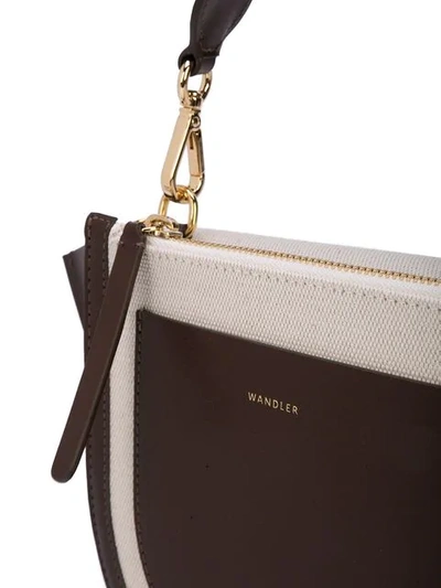 Shop Wandler Mini Hortensia Shoulder Bag In Brown