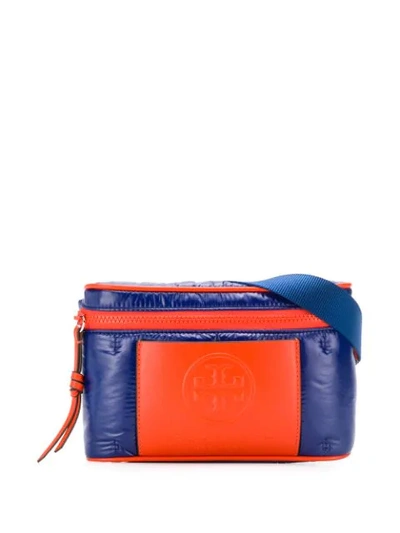 Shop Tory Burch Perry Bombe Panelled Belt Bag In Blue