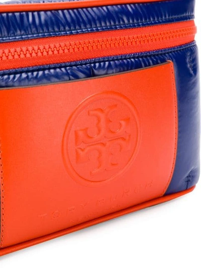 Shop Tory Burch Perry Bombe Panelled Belt Bag In Blue