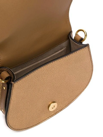 Shop Chloé Nile Small Bracelet Bag In Gold