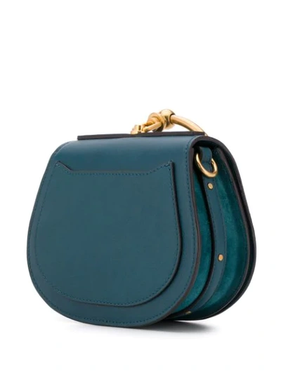 Shop Chloé Small Nile Bracelet Bag In Blue