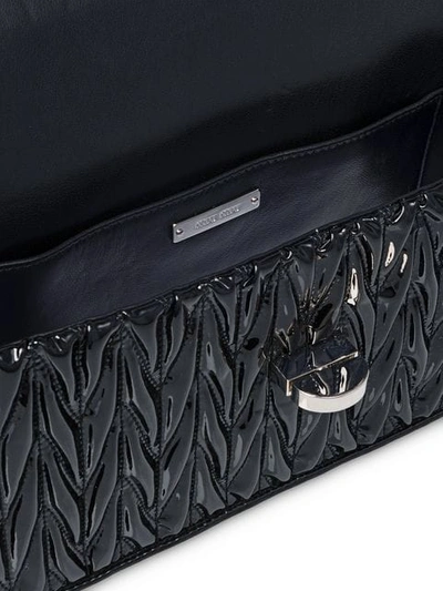 Shop Miu Miu Miu Cleo Patent Leather Shoulder Bag In Black