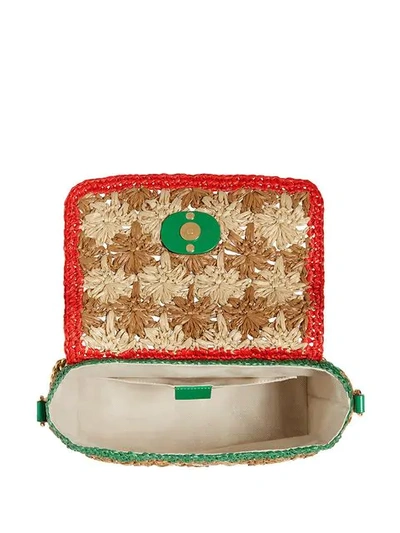 Shop Gucci Gg Marmont Shoulder Bag In Multicolour