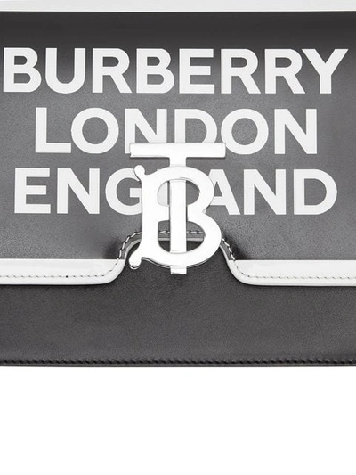 Shop Burberry Small Tb Crossbody Bag In Black