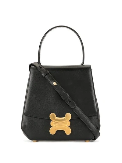 Pre-owned Celine Macadam 2way Handbag In Black